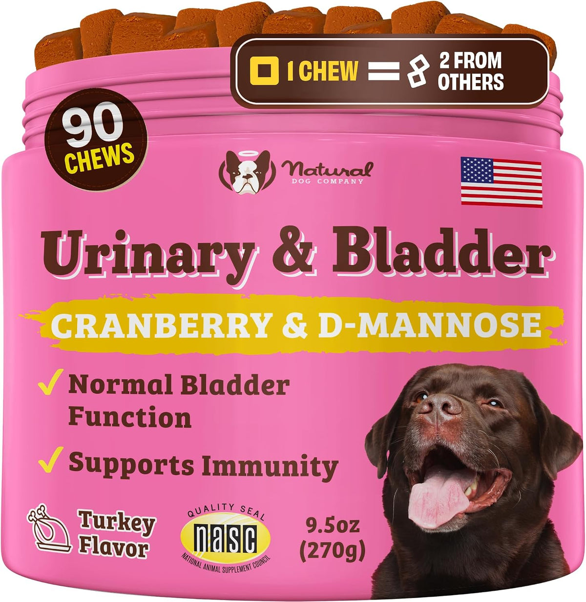 Natural Dog Company Probiotics for Dogs - Dog Probiotic Chews with 1B CFUs, Canine-Specific Microencapsulated Strains, Prebiotics & Enzymes for Digestive Health, Stool & Immune Support, 45 Ct - Image 10