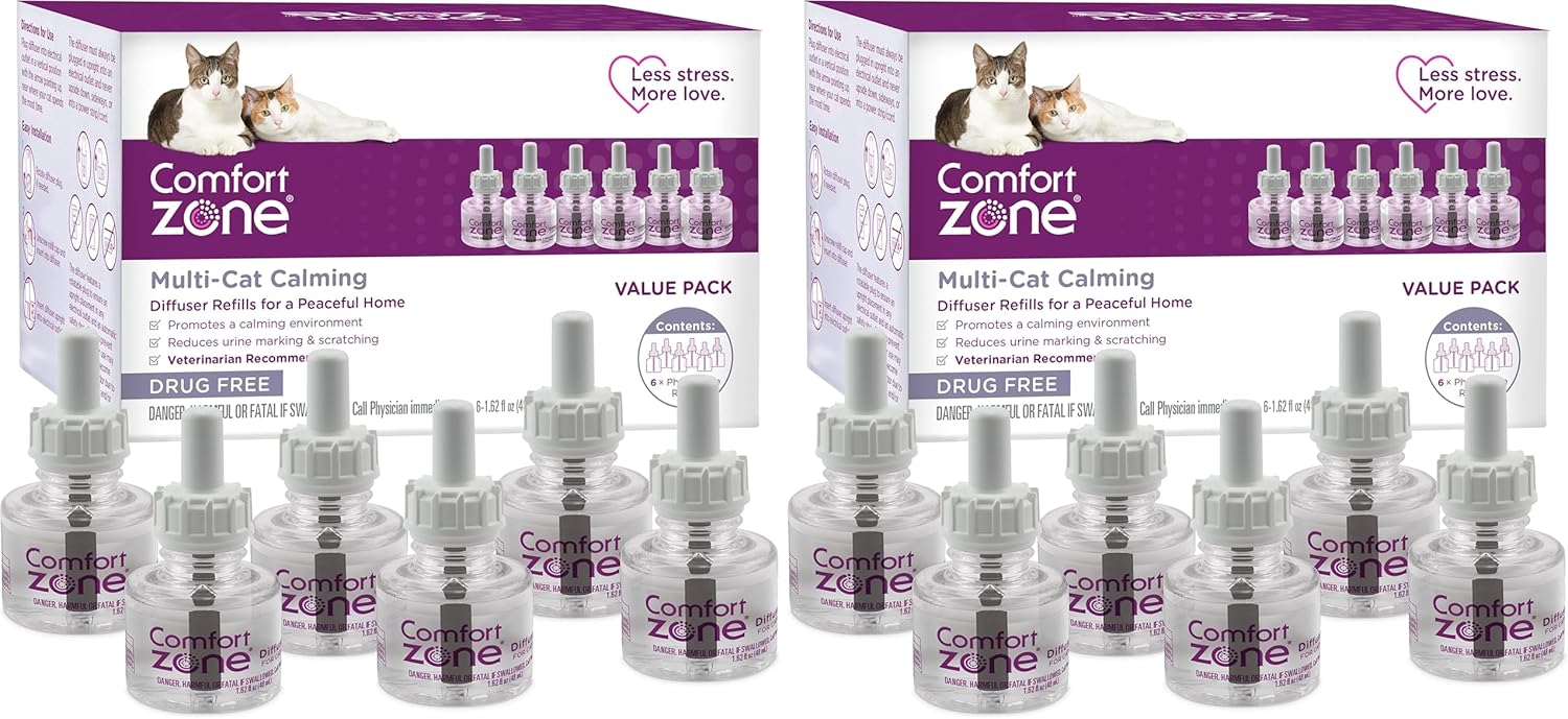 Comfort Zone calming diffuser bottle demonstrating the rotatable plug mechanism for upright wall placement
