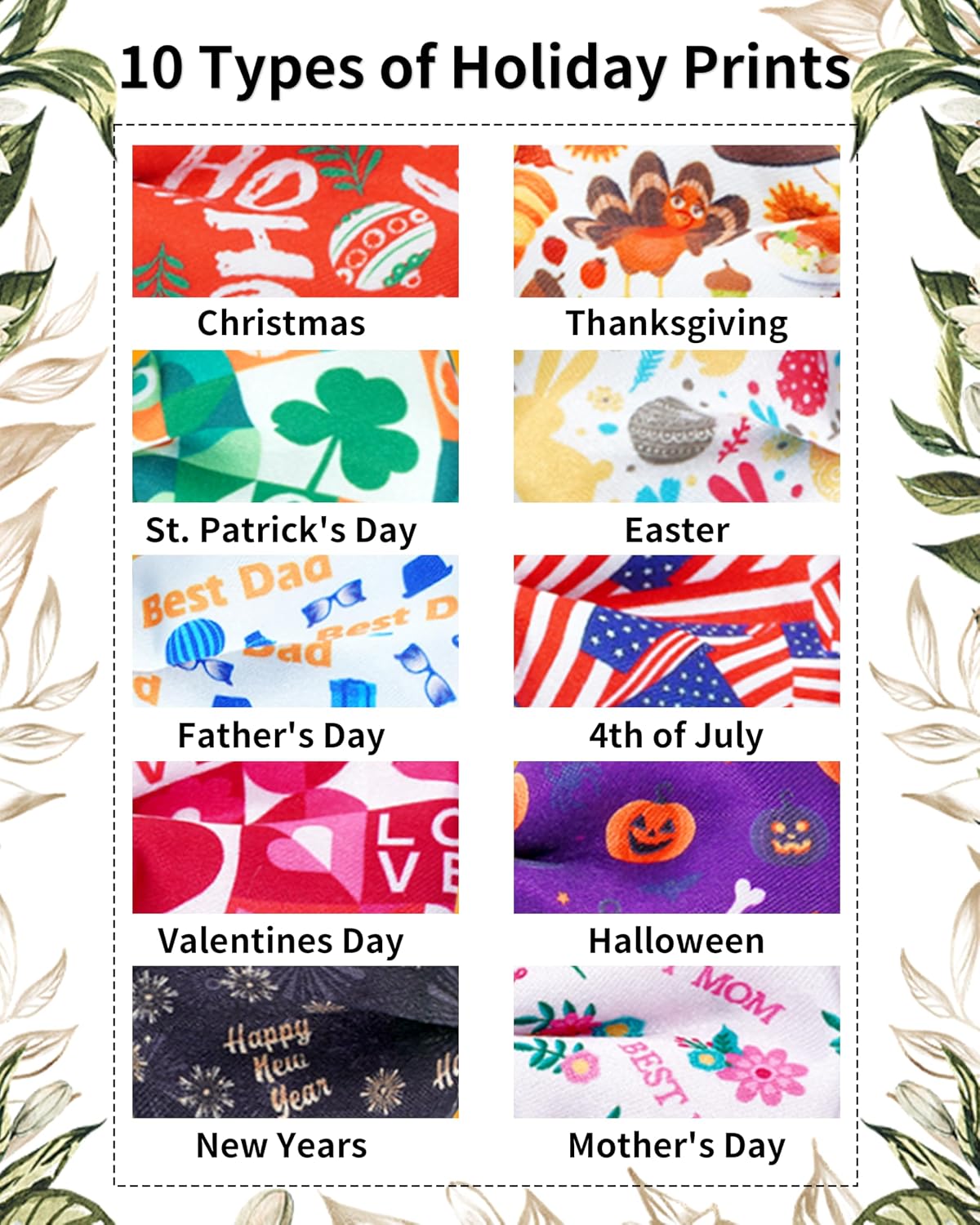 Adjustable festive dog ties for small puppies and cats holiday theme design