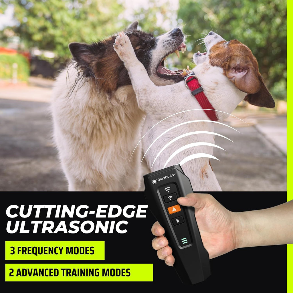 Side profile of BarxBuddy ultrasonic anti-barking device