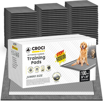CROCI Charcoal Puppy Pads with Adhesive Tabs, 28x34in Extra Large Pee Pads for Dogs, Odor-Control Super Absorbent Quick-Dry Leak-Proof, Disposable (40 Counts) - Image 12