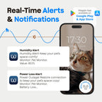 Smartphone app interface showing Waggle pet alerts