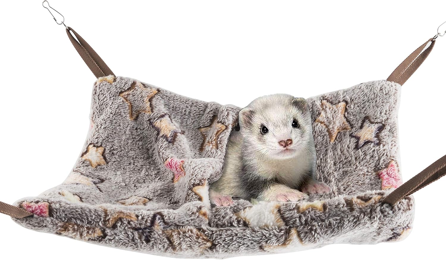 Niteangel hanging hammock nap sack front view cream star