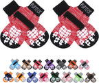 PUPTECK Anti-Slip Dog Socks with Double Sides Grips for Small Medium Large Dogs Hardwood Floors Prevents Licking, Dog Shoes for Hot Pavement Traction Control Paw Protector for Senior Dogs, Grey L - Image 12