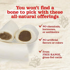 Natural Farm peanut butter filled beef bone for small to medium dogs