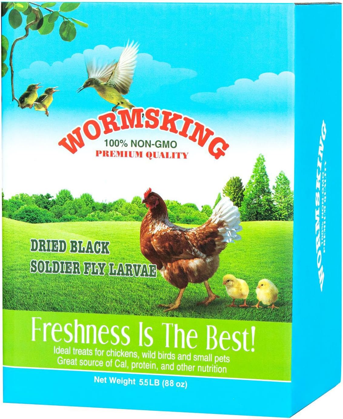WORMSKING 5LB Dried Black Soldier Fly Larvae for Chickens | More Calcium Than Dried Mealworms, High Protein Poultry Treats, Duck Food, BSFL - Image 11