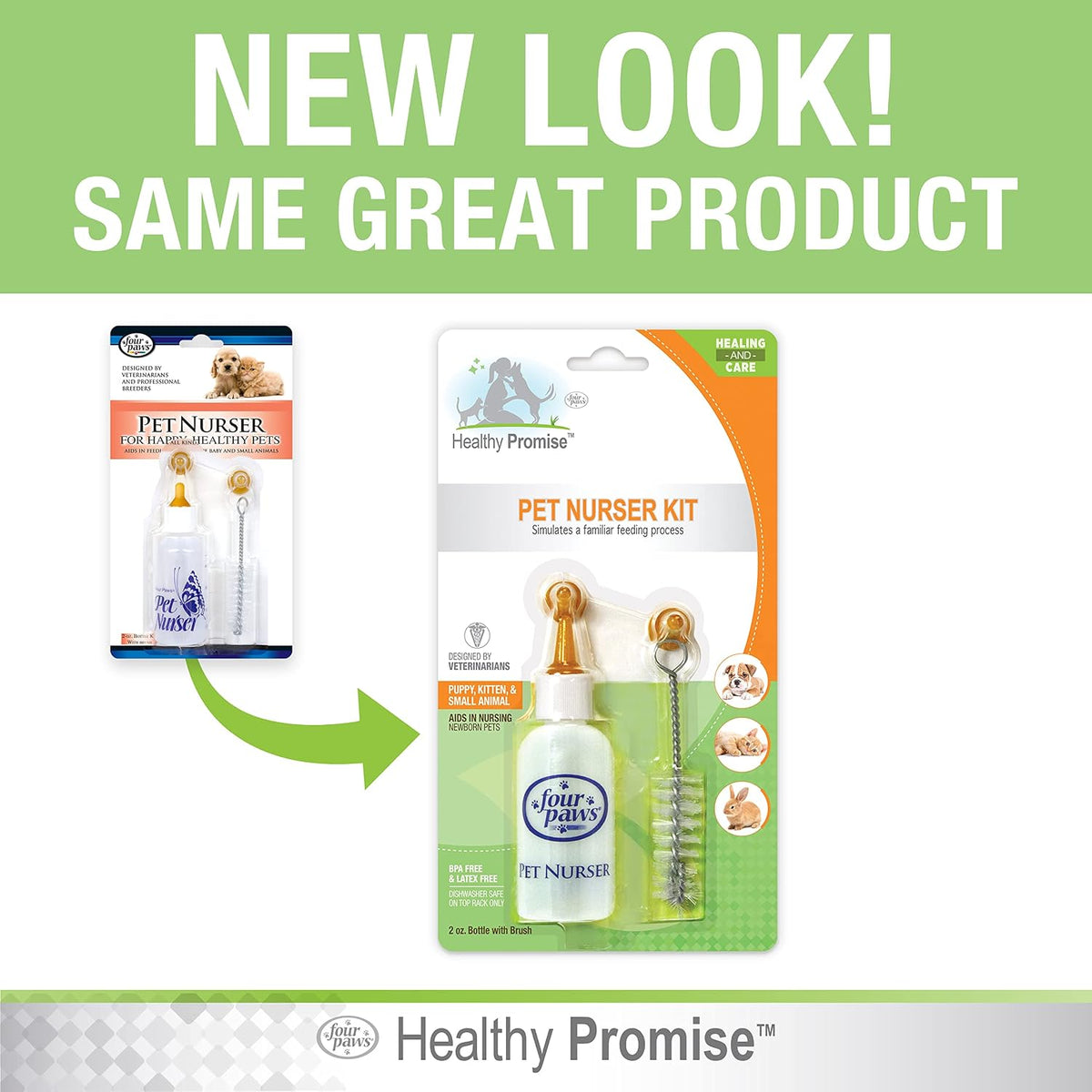 Four Paws healthy promise pet nurser box package display