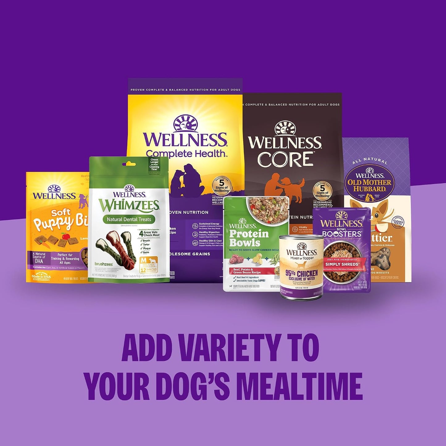 Wellness Protein Bowls Variety Pack Adult Wet Dog Food, Fresh Alternative, Wholesome Grains, Natural, Chicken Recipes, 6.2 oz, Pack of 6 Pouches - Image 9