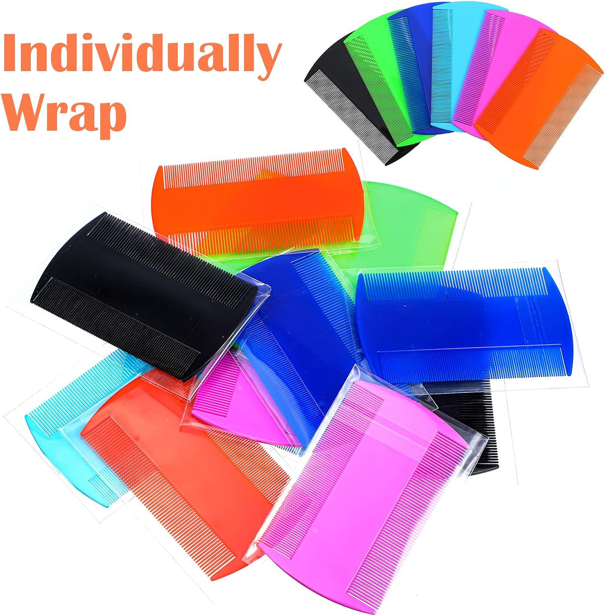 Lemecima vibrant color dandruff removal combs for cats dogs and rabbits
