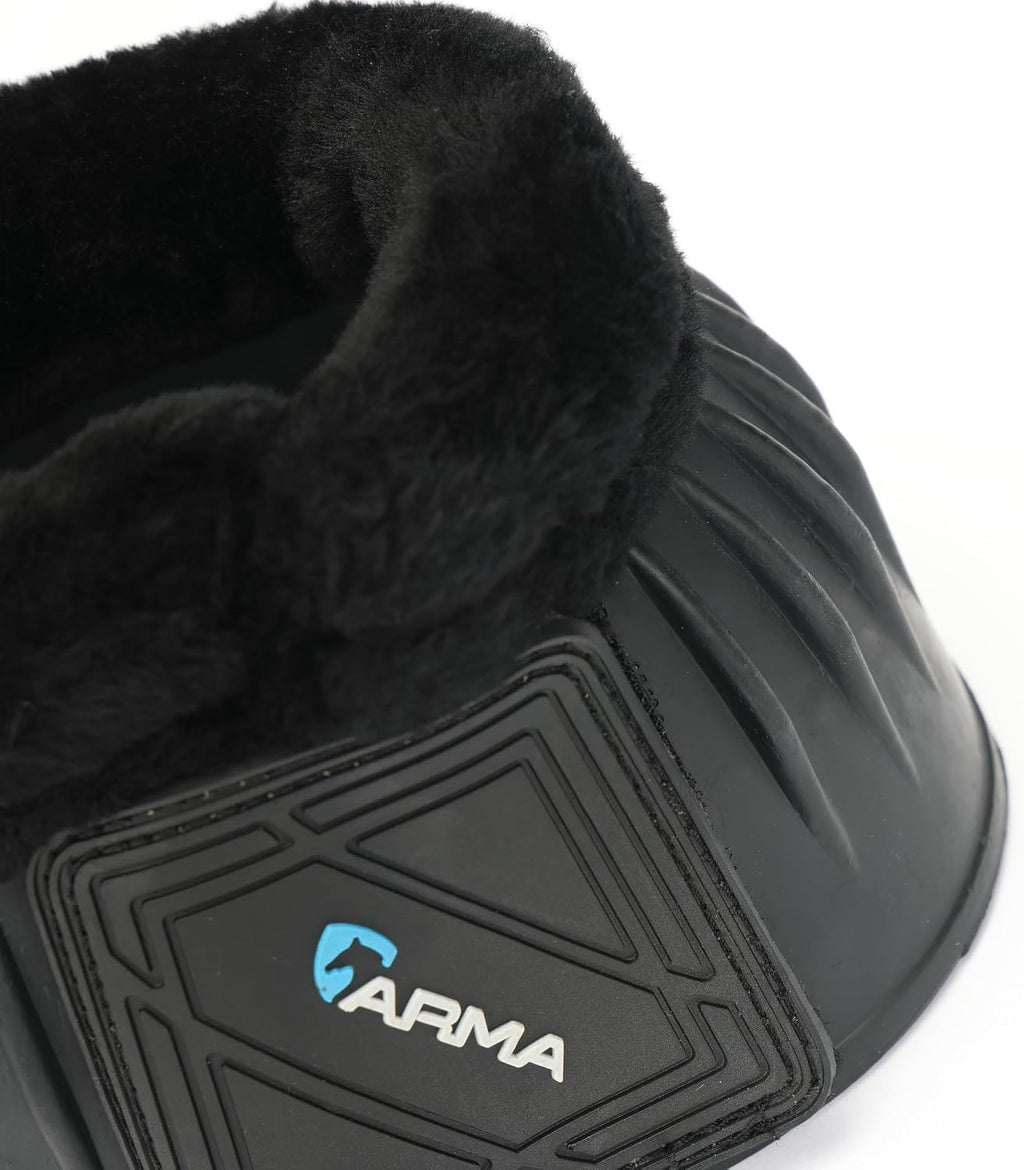 Shires Arma bell boots SupaFleece trim detail