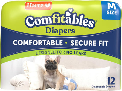 Hartz Disposable Dog Diapers, Size M 32 count, Comfortable & Secure Fit, Easy to Put On - Image 13