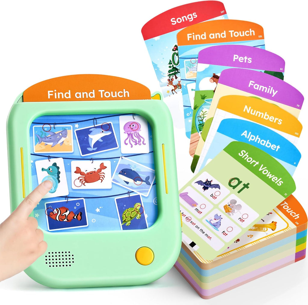 JoyCat Kids Learning Tablet front view screen-free educational toy for toddlers