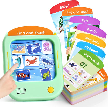 JoyCat Kids Learning Tablet front view screen-free educational toy for toddlers