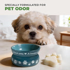 Non toxic dye free wax melt paw shape demonstration.