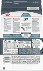 Royal Canin Feline Care Nutrition dry food fourteen pounds bag showing ingredients list