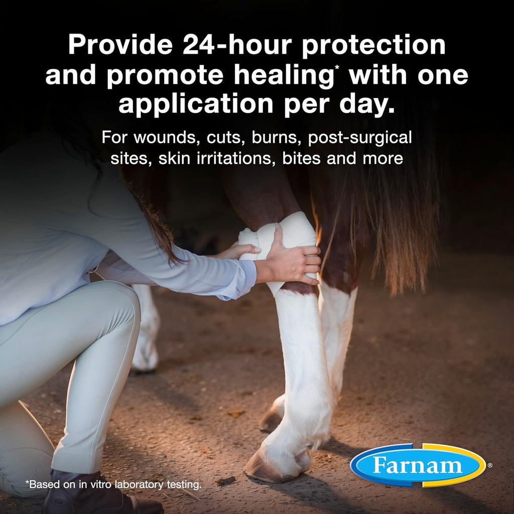 Farnam Purishield spray label showing application for horses and pets