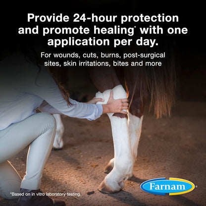 Farnam Purishield spray label showing application for horses and pets