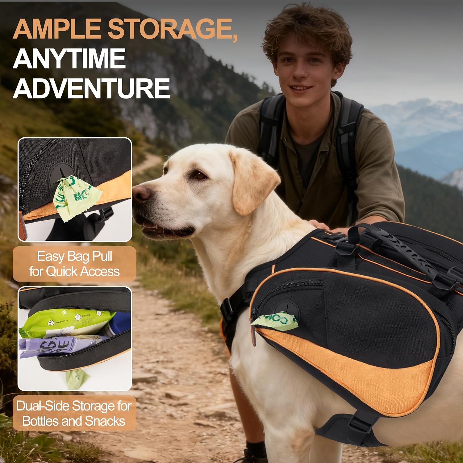 Breathable sandwich mesh lining on Xuvira dog harness