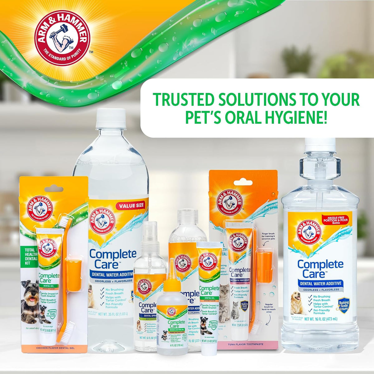 Arm & Hammer Complete Care Brushless Oral Gel for Dogs, Peanut Butter Flavor, Rub-On No-Brush Dog Toothpaste, Baking Soda Enhanced for Fresh Breath and Tartar Control, 4 Fl Oz - Image 9