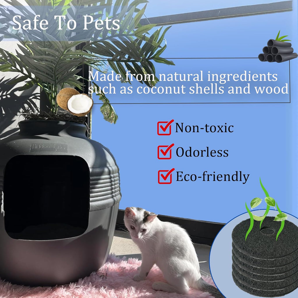 Close up view of the eco friendly coconut shell activated carbon filter material