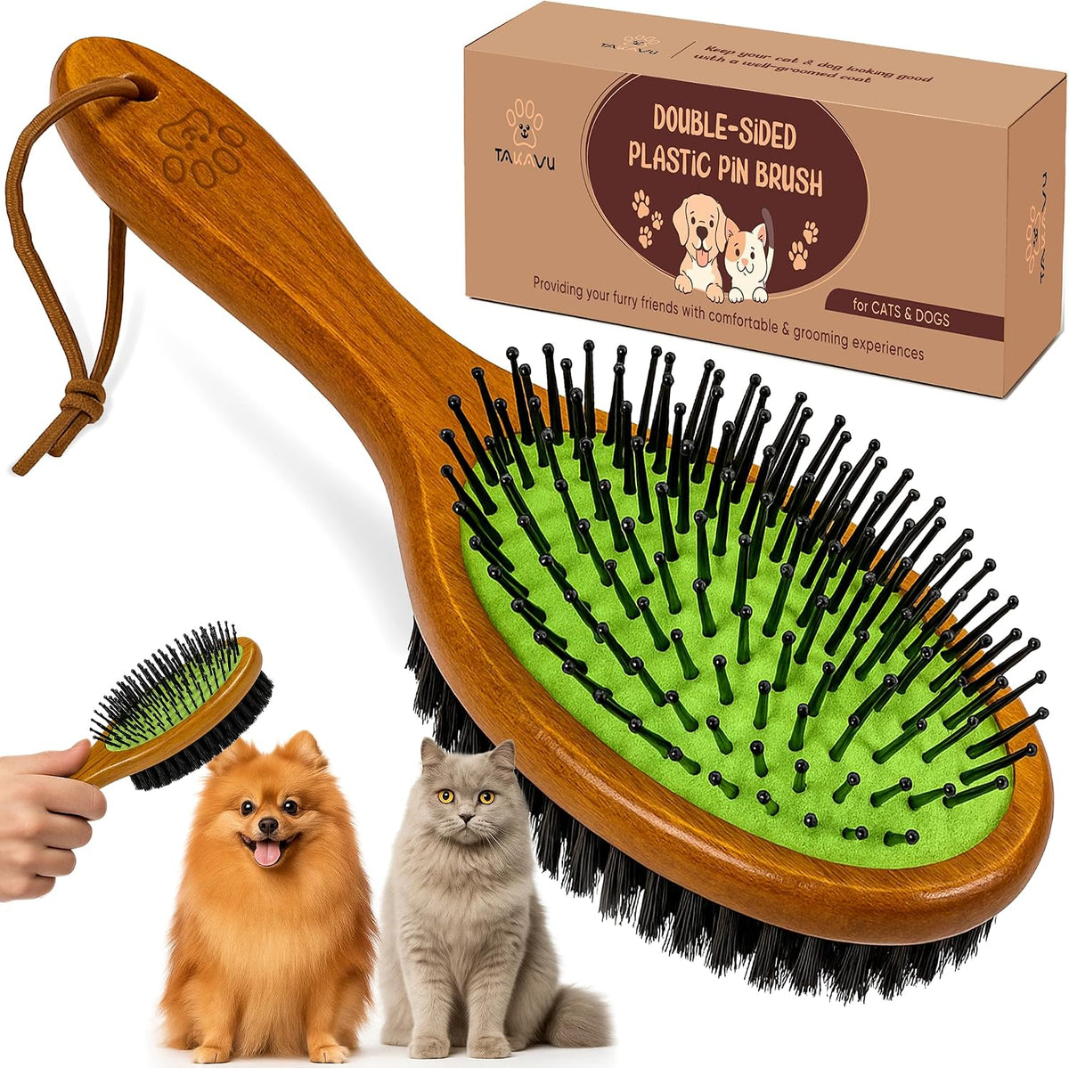 TAKAVU short hair grooming tool demonstrating the ergonomic non slip grip