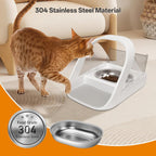 Easy to clean stainless steel cat bowls resisting scratches and stains