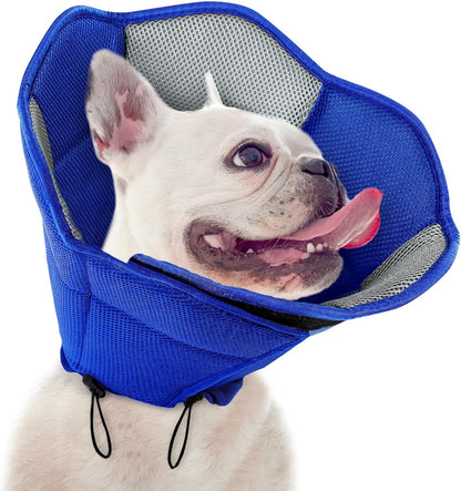 Dog Cone - Soft Cone for Dogs to Stop Licking, Pet E-Collar Alternative After Surgery, Adjustable Pet Recovery Collar for Wound Healing, Blue Large - Image 9