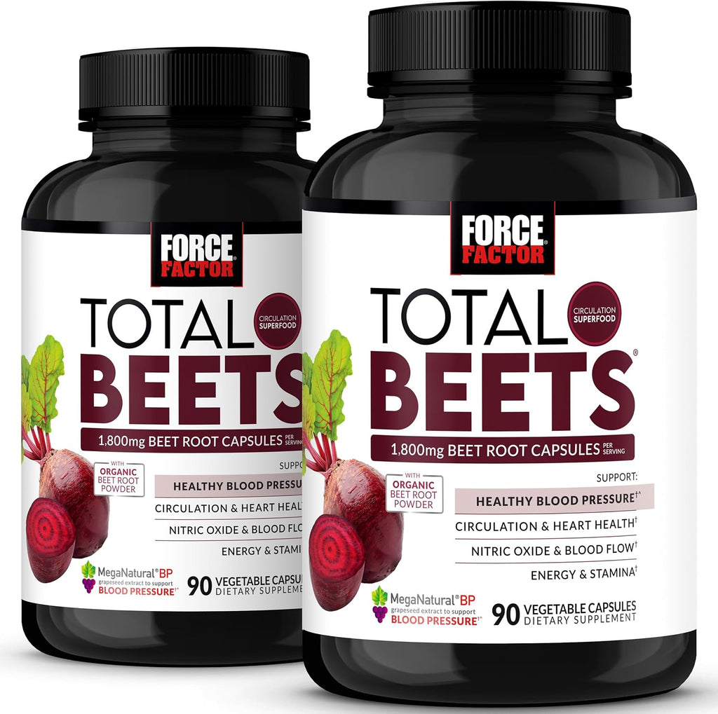 Force Factor Total Beets 1800mg Beet Root Capsules, Blood Pressure Support - Image 14
