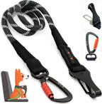 Arca Pet dog seat belt in carbon black with aluminum carabiner