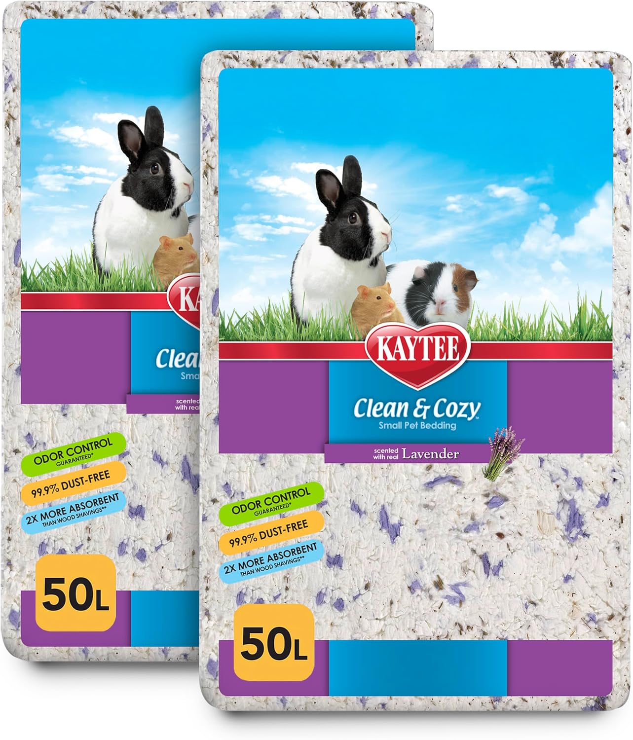 Kaytee Clean & Cozy Lavender Paper Bedding For Pet Guinea Pigs, Rabbits, Hamsters, Gerbils, and Chinchillas, 49.2 Liters - Image 12