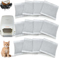 NewKe twelve pack odor remover refills front view premium activated charcoal filters for pet litter boxes.