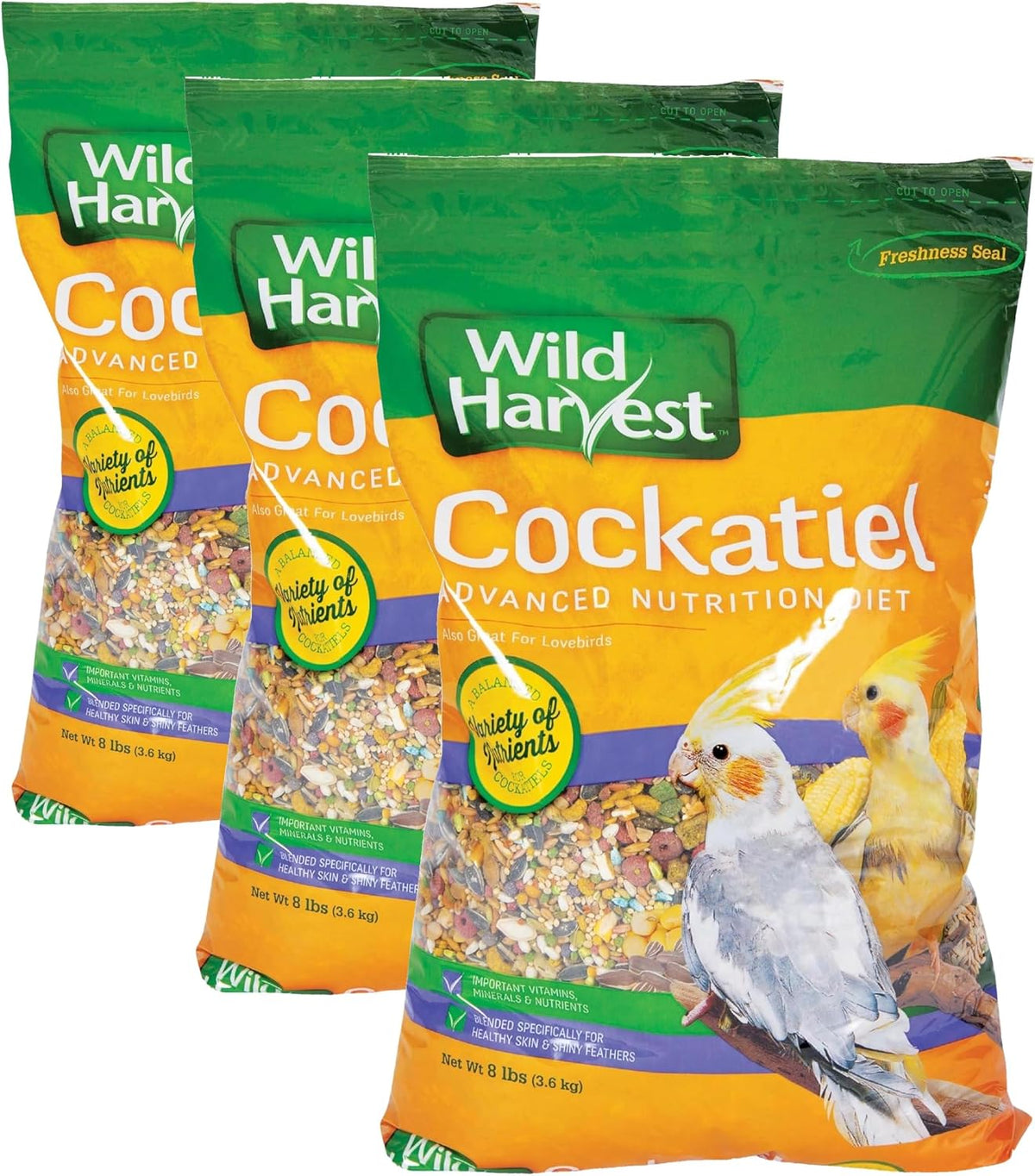 Wild Harvest Advanced Nutrition Bird Food for Cockatiel, 8 lbs - Image 13