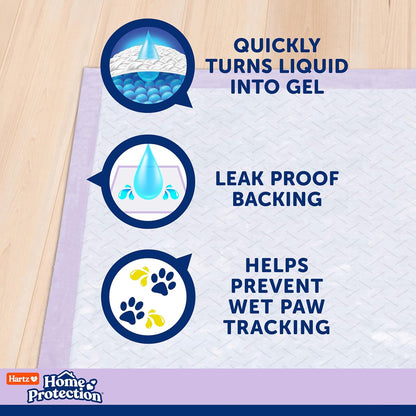 Hartz odor eliminating lavender puppy pad close up texture