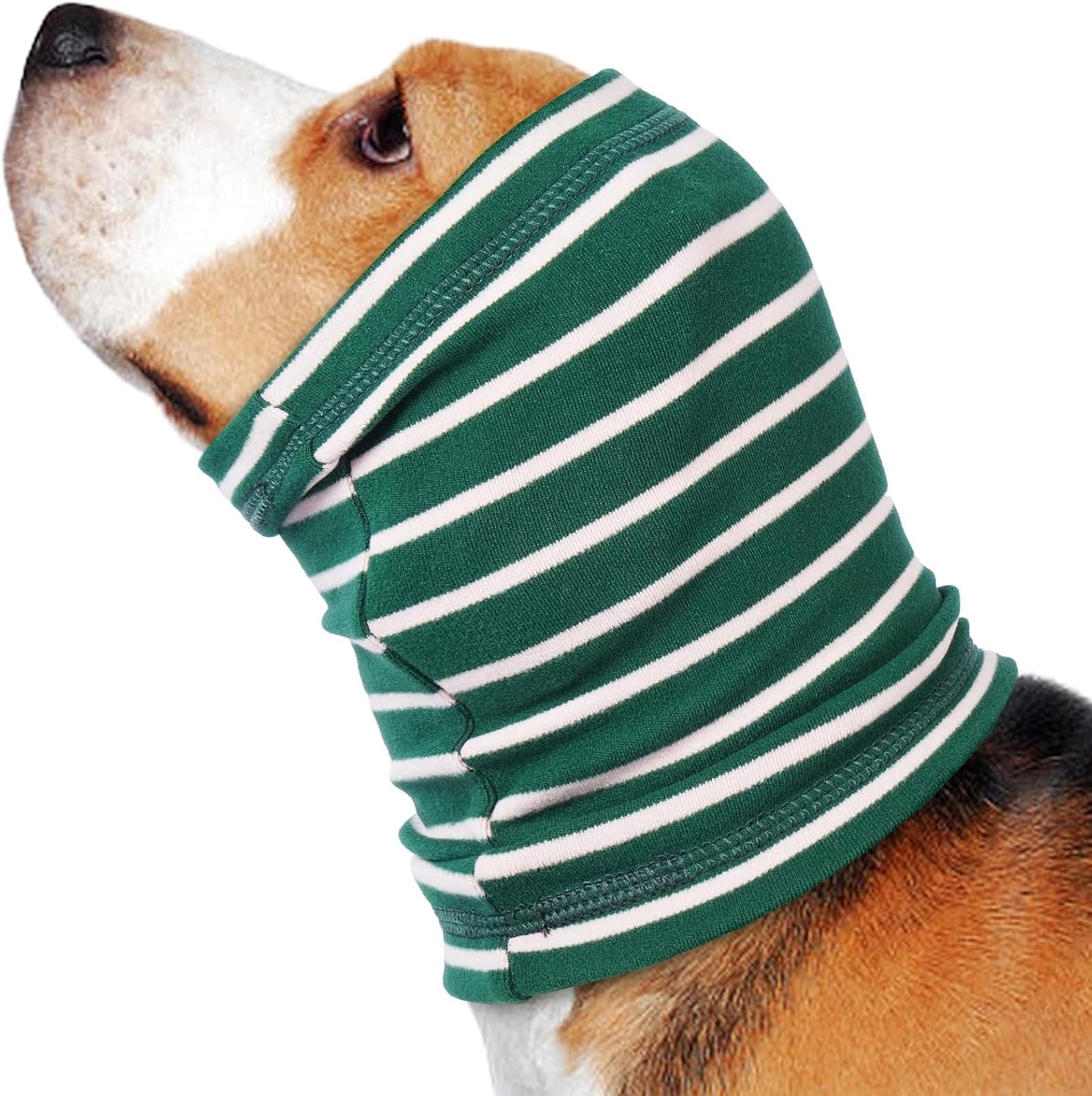 Nanaki Calming Hoodie Dog Grooming Ear Cover Anxiety Relief-No Shake Dog Ear Wrap Hematoma, Striped Head Wrap Snoods for Noise Protection, Bath, Fireworks, Thunderstorm, Blow Drying, Warm-Keeping - Image 12