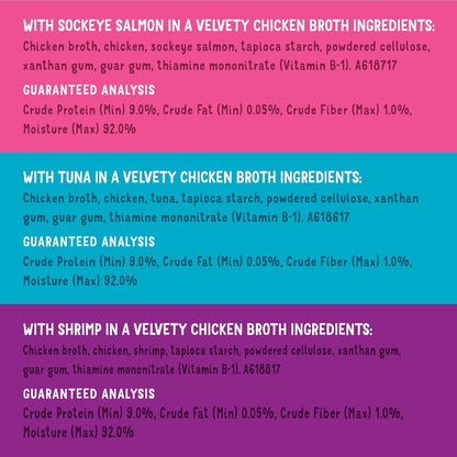 Purina Friskies Lil Soups tuna flavor cup detail