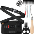Cosblank 9 piece horse braiding kit front view