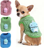 Back view of a teacup puppy puppy outfit demonstrating the full coverage comfort design.