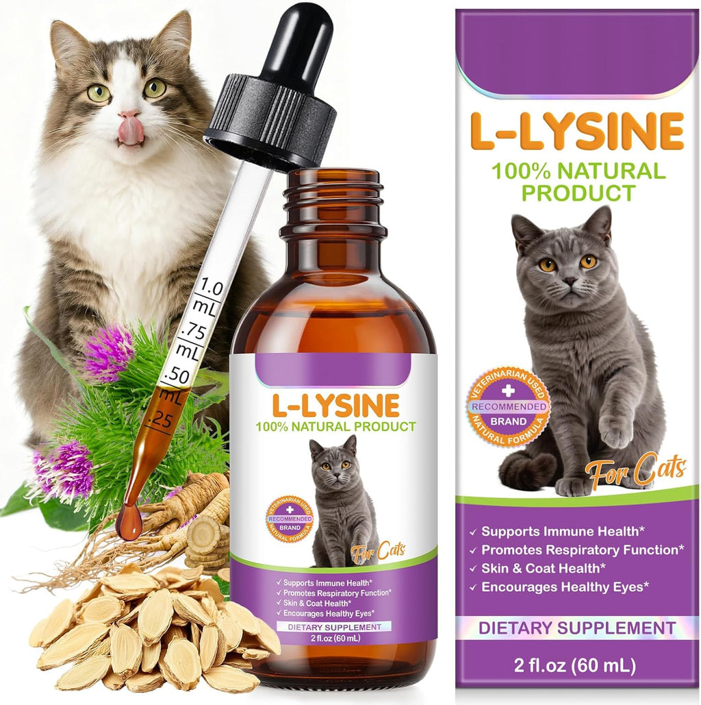 Nbtrektie Lysine Liquid Supplement for Cats front view bottle