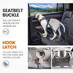Iokheira dog seatbelt installed in car back seat