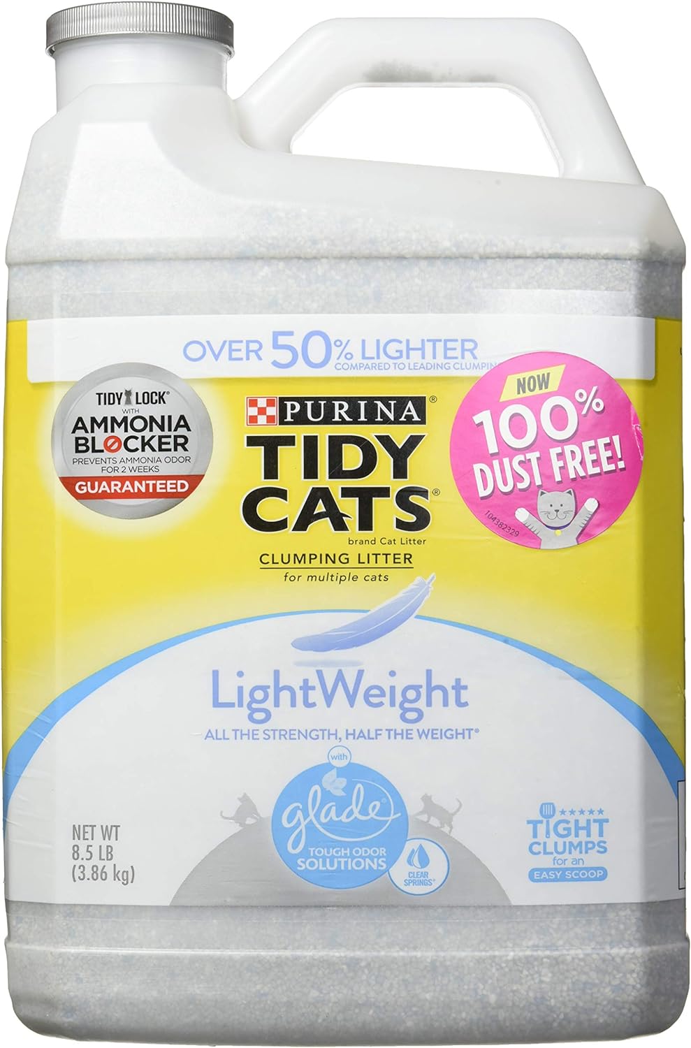 Purina Tidy Cats LightWeight With Glade Clean Blossoms Multi-Cat, Clumping, Low Dust, Scented Cat litter - 17 lb. Box - Image 10