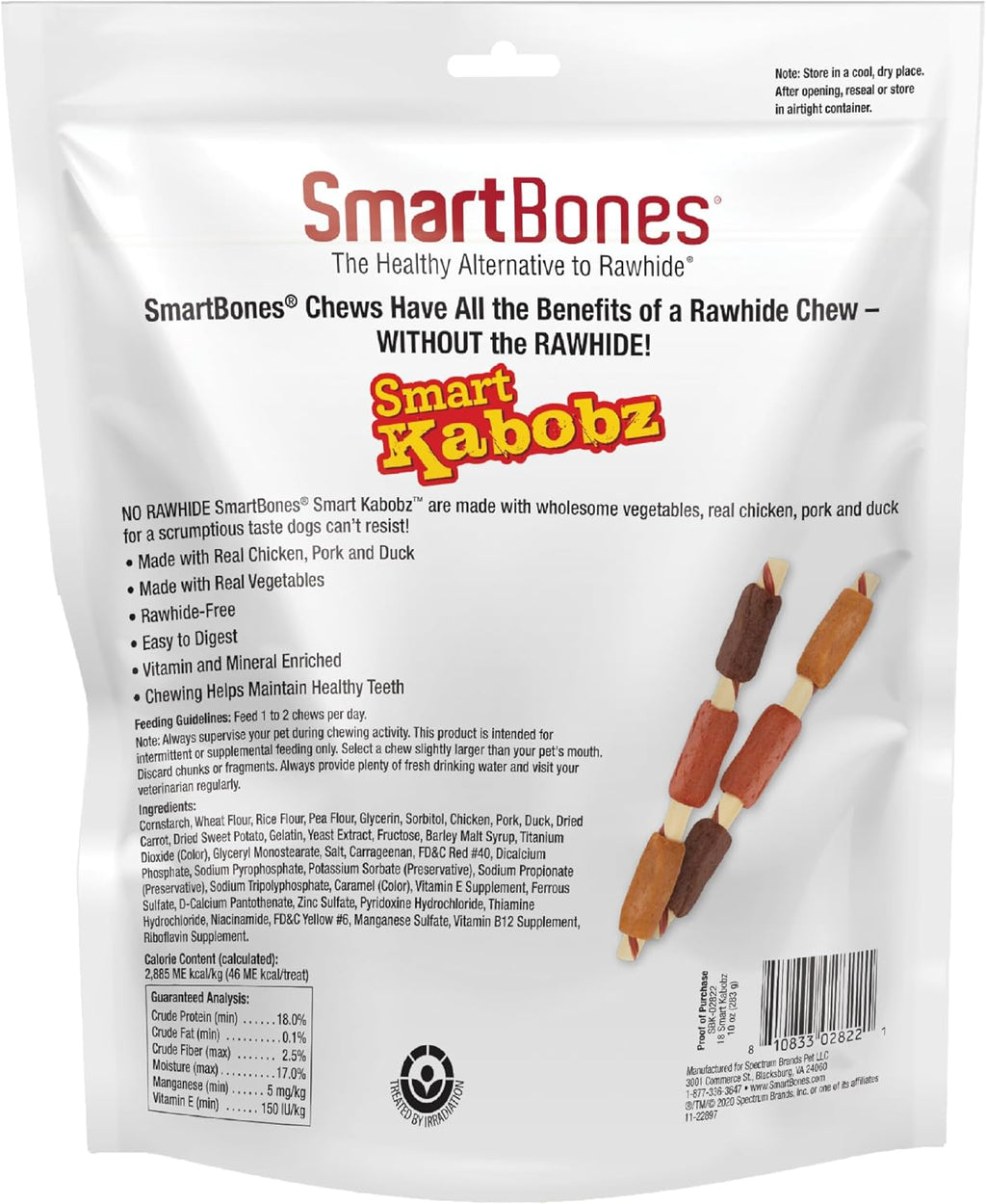 SmartBones rawhide free dog treats with real meat