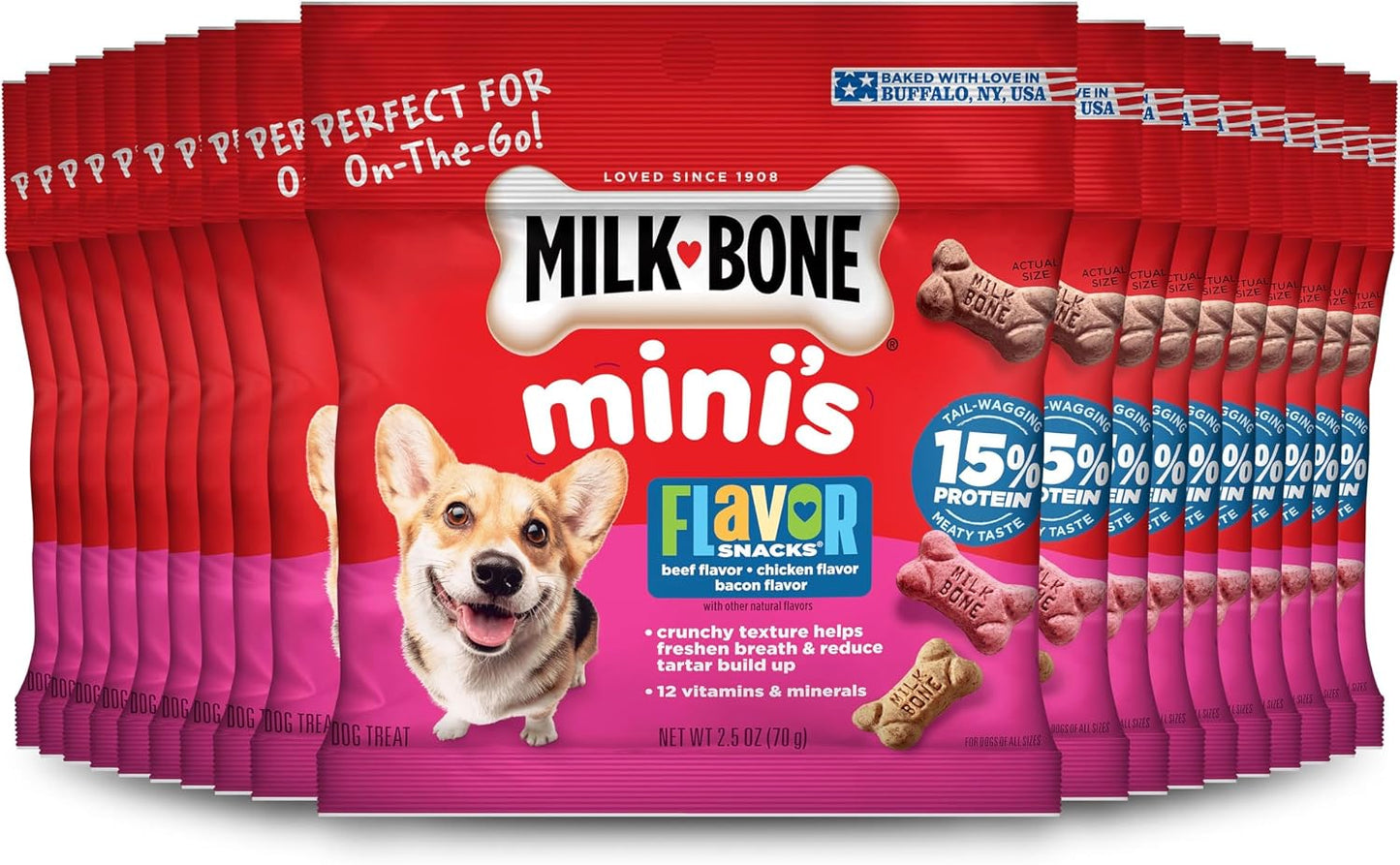 Milk-Bone Flavor Snacks Small Dog Biscuits, Flavored Crunchy Dog Treats, 24 Oz. Box - Image 14