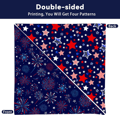 Aienssfwe holiday pet apparel pack featuring both reversible dog bandanas together