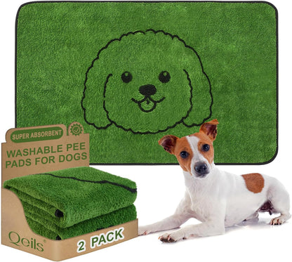 Qeils puppy training pad folded for travel