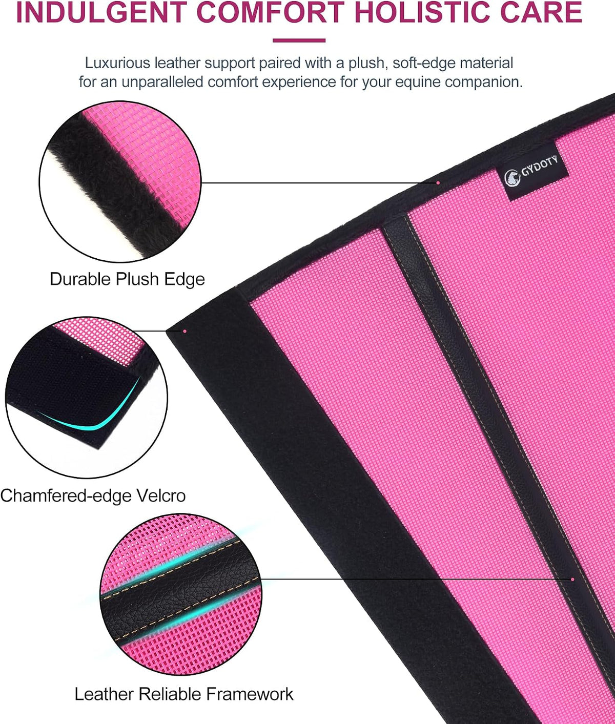 LEAFOREST non slip leg protection mesh texture view
