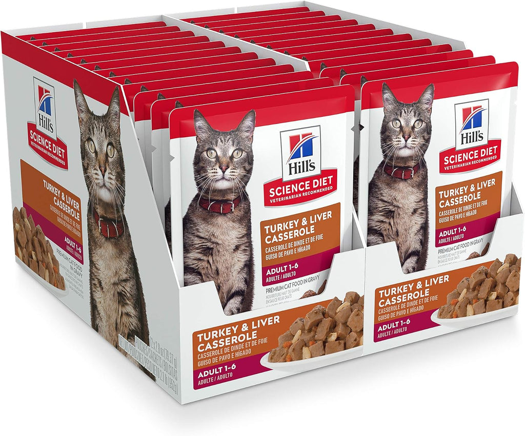 Hill's Science Diet Adult 1-6 Wet Cat Food Variety Pack, Chicken, Tuna, & Ocean Fish, 2.8 oz. Pouches, 12-Pack - Image 10