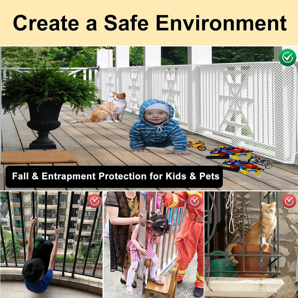 Sunjoy Castle banister guard installed on balcony railing