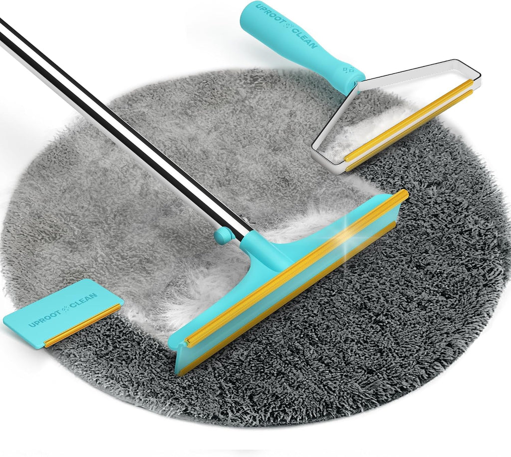 Uproot Cleaner Pro Pet Hair Remover Bundle - Including Xtra Carpet Rake for Pet Hair Removal Tool - Scrape Easy the Cat & Dog Fur from Your Carpet, Rugs, Cat Bed, Car Trunk & More - Image 10