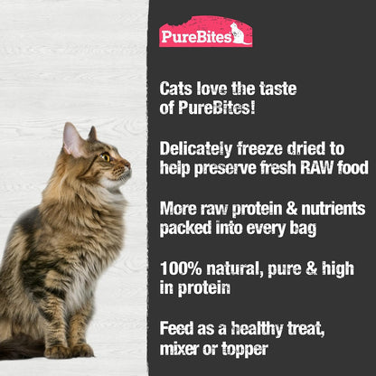 PureBites low calorie pet treats for cats with allergies back panel