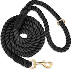 Dog Leash 5 FT Handmade Braided Cotton Rope Leashes for Small Medium and Large Dogs, New Golden Heavy Duty Metal Clasp, Colorful Macaron - Image 10
